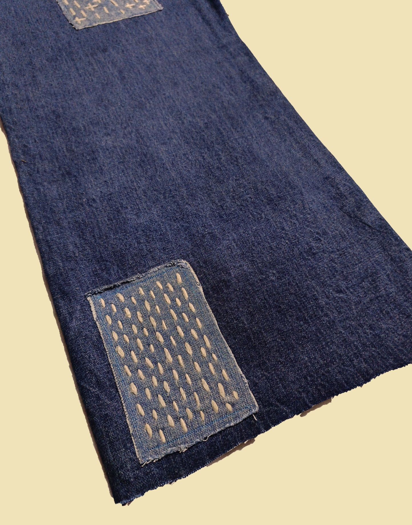 Sashiko Spirit - High Rise Wide Leg Cropped