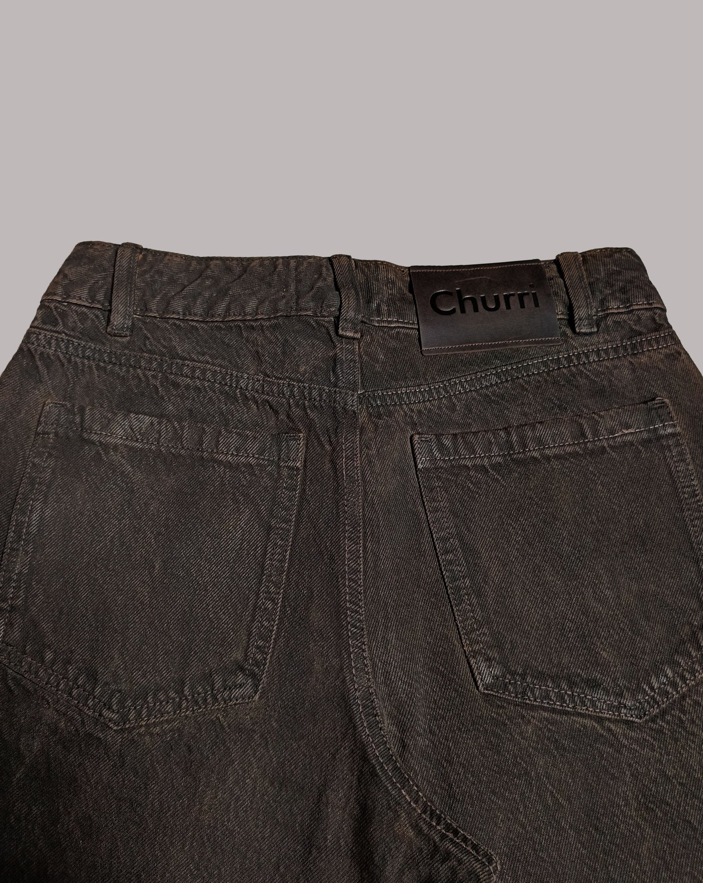Churri Dust Leather - High Rise Wide Leg