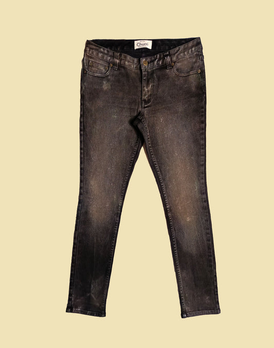 Burnt Black - Low Rise Skinny Jean
